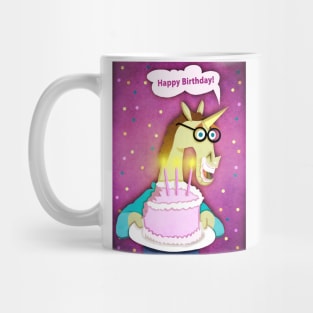 Birthday Cake Unicorn Mug